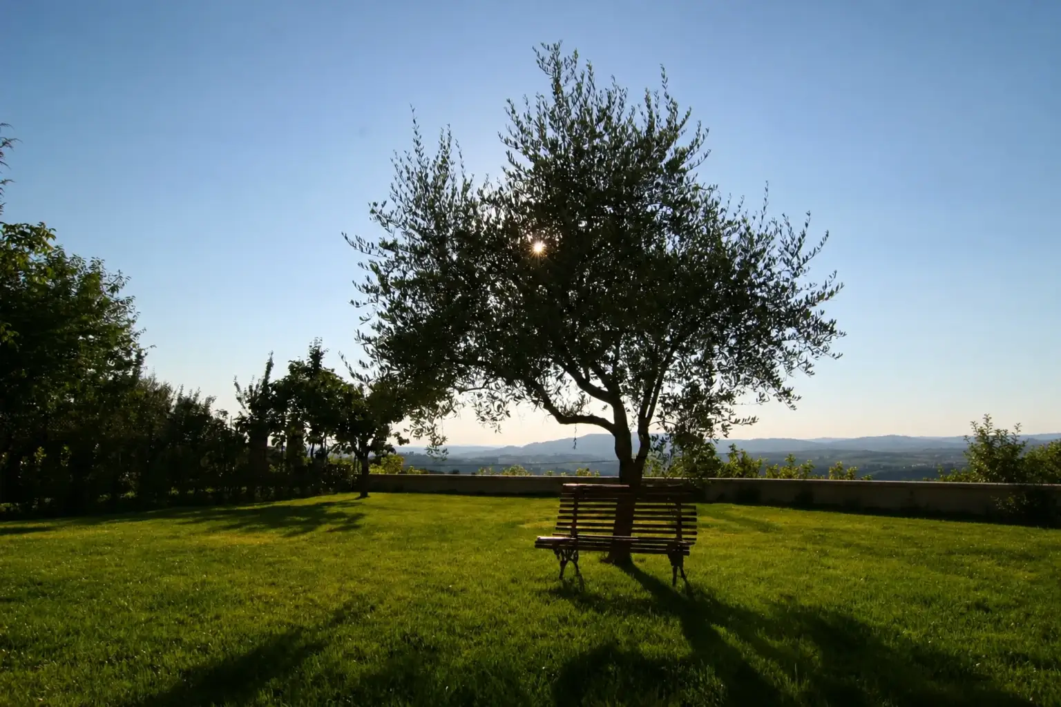 Il giardino panoramico di La Rocca a Montefalco
